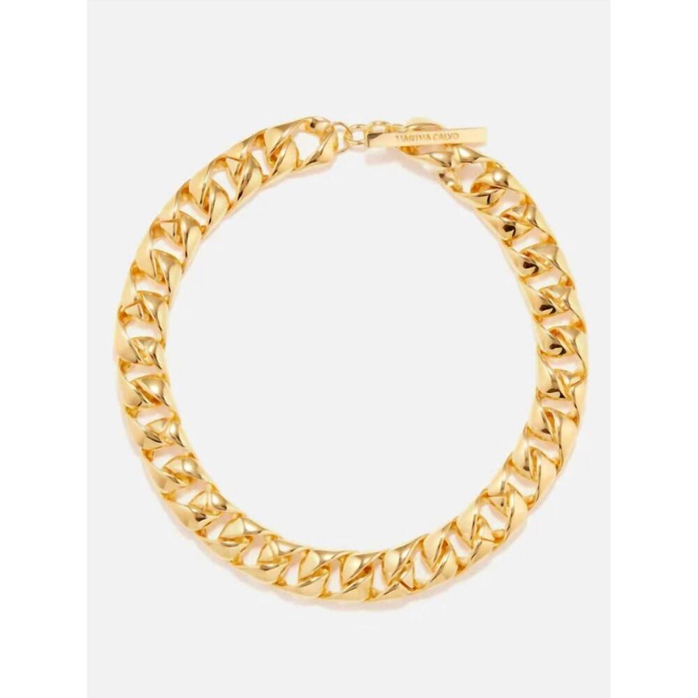 NEW MARTHA CALVO women's grand necklace in gold
